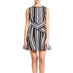 Carven striped cutout dress